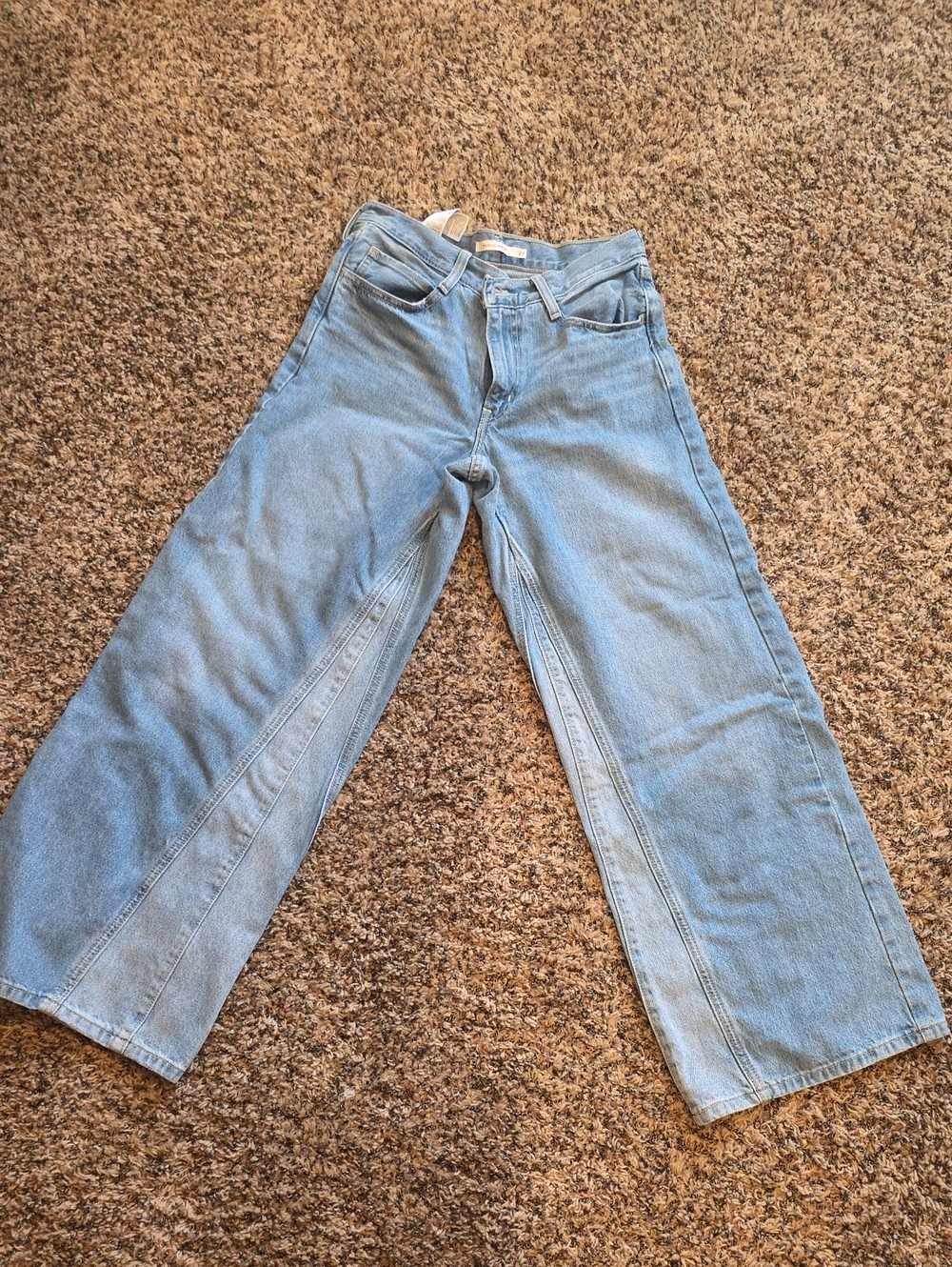 Levi 94 Baggy Wide Leg Side Seam Detail Jean 27